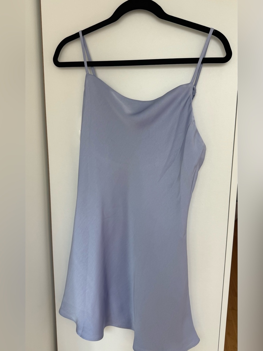 Satin Slip Dress in Light Lavender - Women's